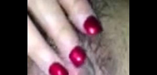  Florence Dixon spreading wide and fingering a hairy dripping pussy